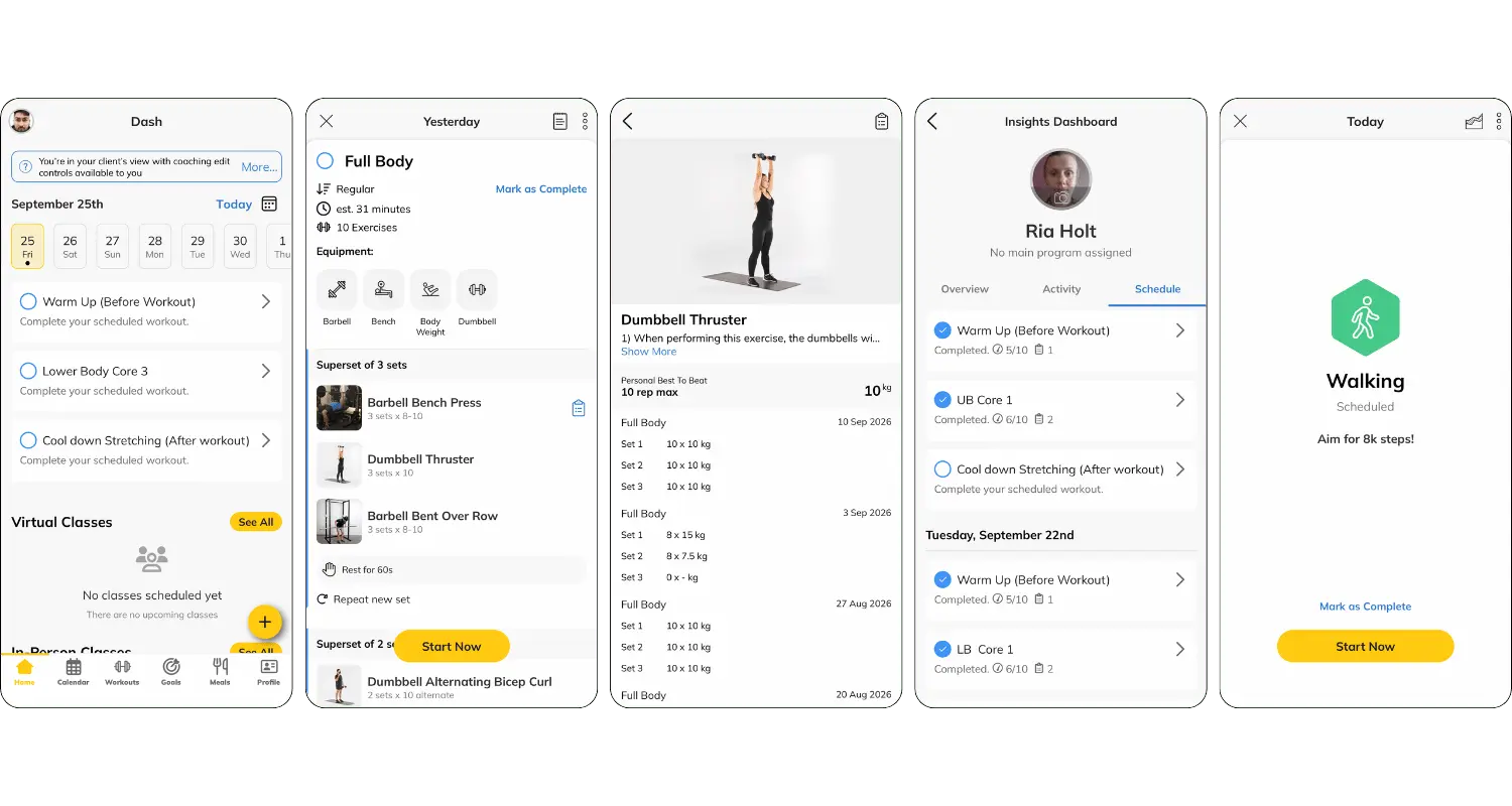 recorded exercise video guidance on Indian fitness coach App